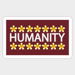 Humanity creative text design Magnet